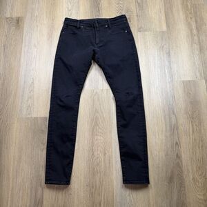 G-Star RAW Jeans Mens 34x32 Black D-Staq 5-Pocket Skinny Stretch Denim Casual
